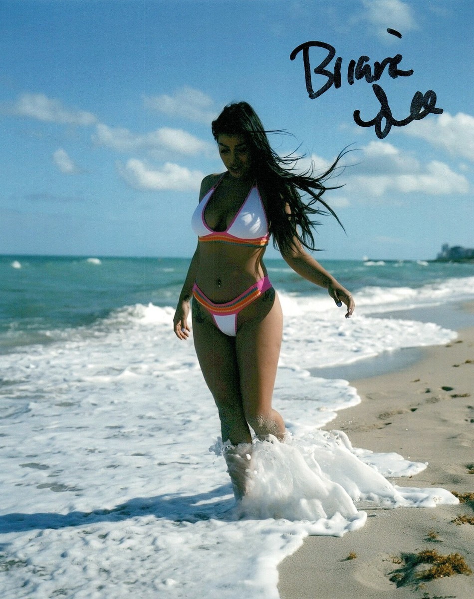 Briana Lee Super Sexy Hot Adult Model Signed 8x10 Photo COA 106B | eBay
