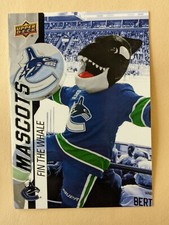 2022 UD NATIONAL HOCKEY CARD DAY-MASCOTS-FIN THE WHALE-VANCOUVER CANUCKS
