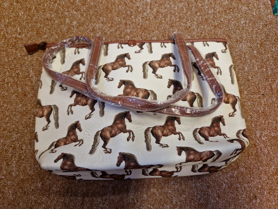 Signare tote bag Whistlejacket print oversized handbag college bag Horse horses - Image 3 of 4