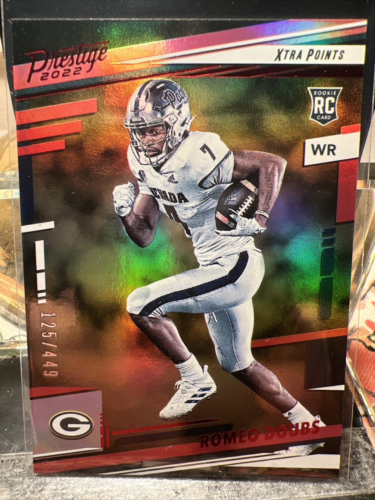 2022 Prestige Romeo Doubs Xtra Points Premium Red Parallel /449 #329