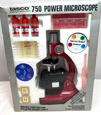Tasco 750 Power Microscope With Durable Construction & Precision Ground Lenses I
