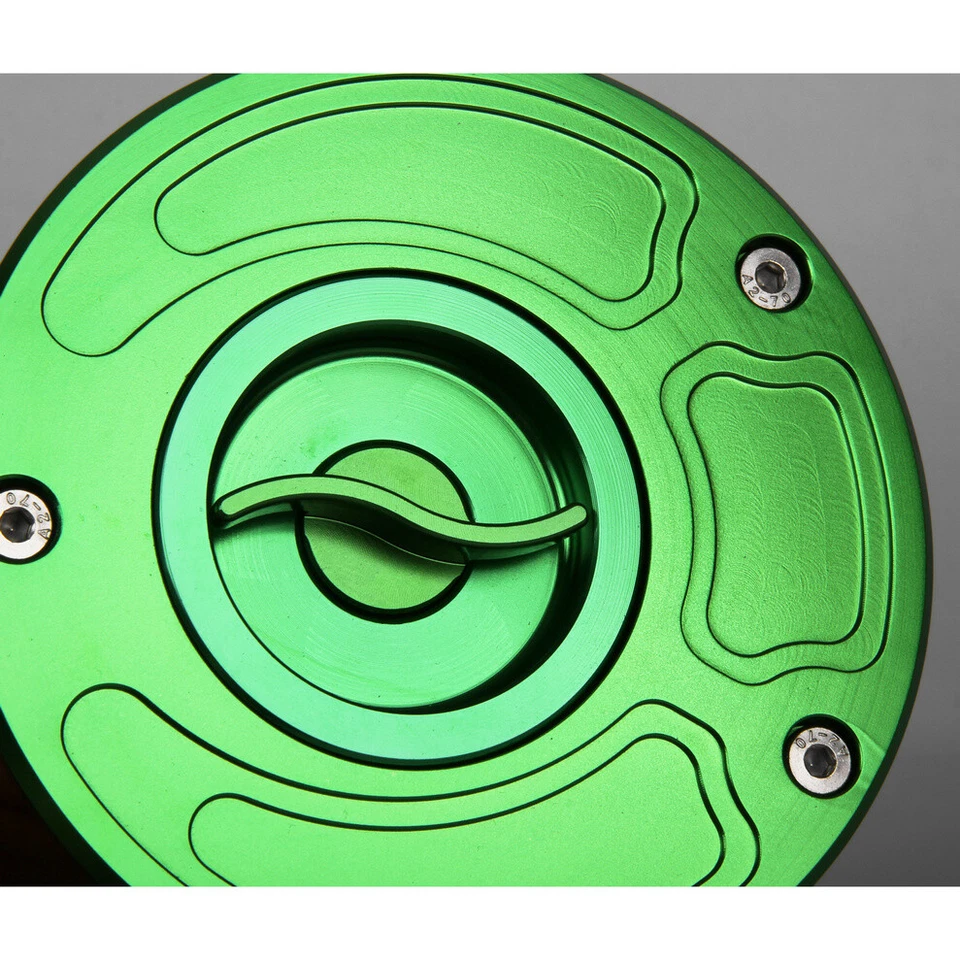 Tapa de tanque de gasolina sin llave CNC para Kawasaki Ninja ZX10R ZX6R Z1000 Z750 ZRX1200 Foto 2 de 4