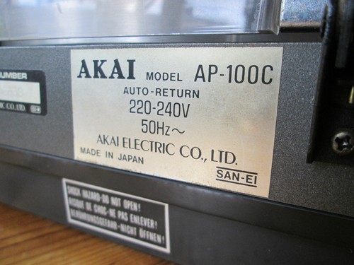 AKAI turntable AP 100 C semi auto with new PC 90 (=rs90) stylus and new belt - Bild 12 von 12