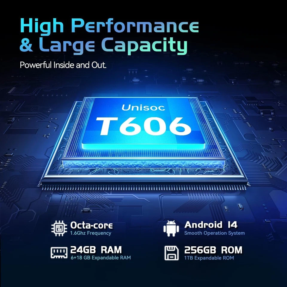 OUKITEL RT9 Outdoor Tablet 24GB+256GB Android Octa Core Wasserdicht Tablet GPS - Bild 3 von 4