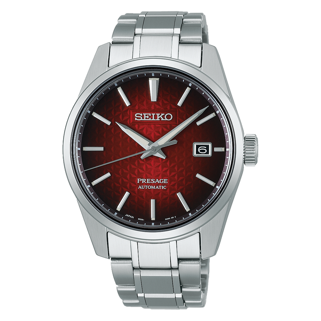 Seiko Presage Red Men's Watch 