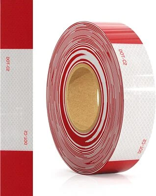 BRANDED Houseables Reflective Tape, Trailer Reflector, Caution Sticker, DOT C2, 2 Inch