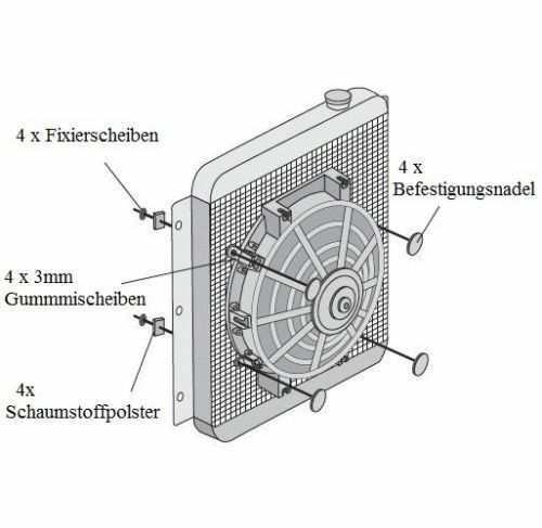 Fixation ventilateur ventilateur kit universel pour moto et voiture - Photo 6 sur 6