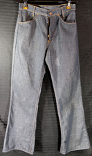 Vintage 1970s Levi's Bell Bottom Jeans 31x32 Orange Tab Made In USA Talon Zip