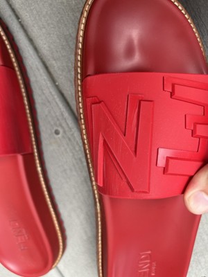 100% Authentic red Men’s FENDI slides. Good condition. Size 11 Fendi Red Rubber Slides Rosso Authentic size 11 Mens | eBay main image 3