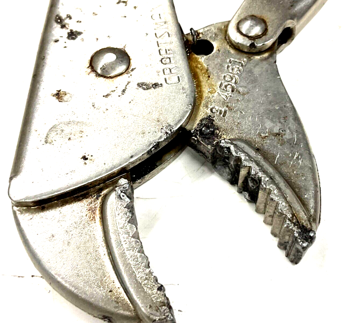 VINTAGE CRAFTSMAN 9” CURVED JAW LOCKING PLIERS, 45961