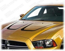 Dodge Charger Hood Scallop Accent Stripes Decals 2011 2012 2013 2014 Pro Motor