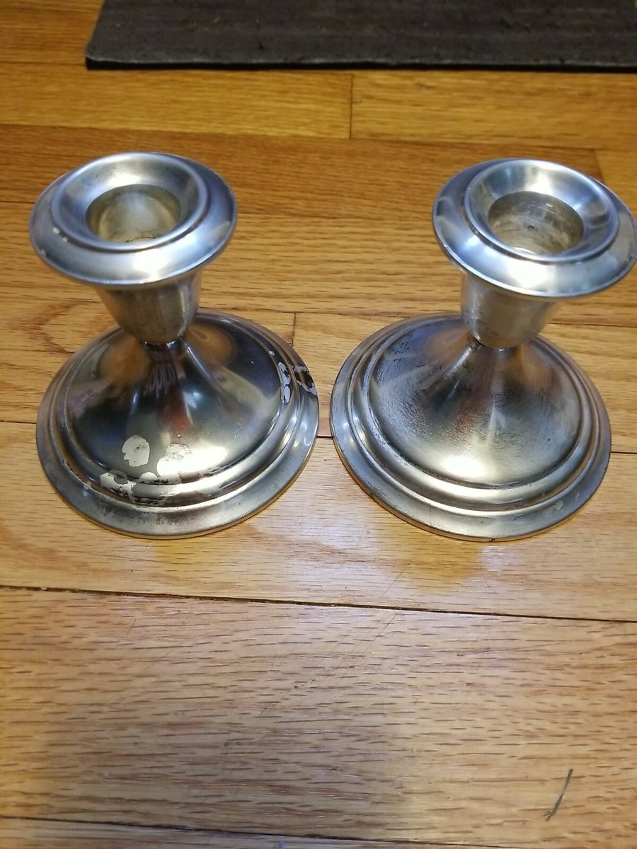 Vintage Gorham Silver Plate Candlesticks Pair Italy Heritage | eBay