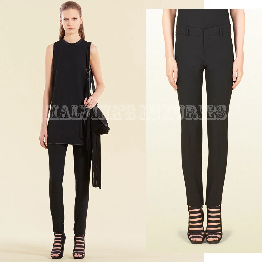 PANTALON GUCCI NOIR SATIN VACANCES taille IT 40 / US 4