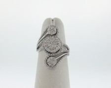 Fine Estate Genuine 1.00ct Diamonds Solid 14k White Gold Ring FREE Sizing