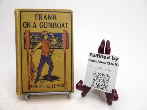Antique Books 4 from Gun Boat Series Frank By Harry Castlemon 1890's Set Prairie - Picture 5 of 14