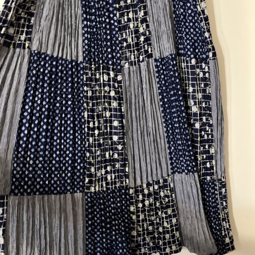 Stonebridge Maxi Broomstick Skirt Plus Sz 1X Boho Flowy Hippie Retro Navy Blue - Picture 3 of 7
