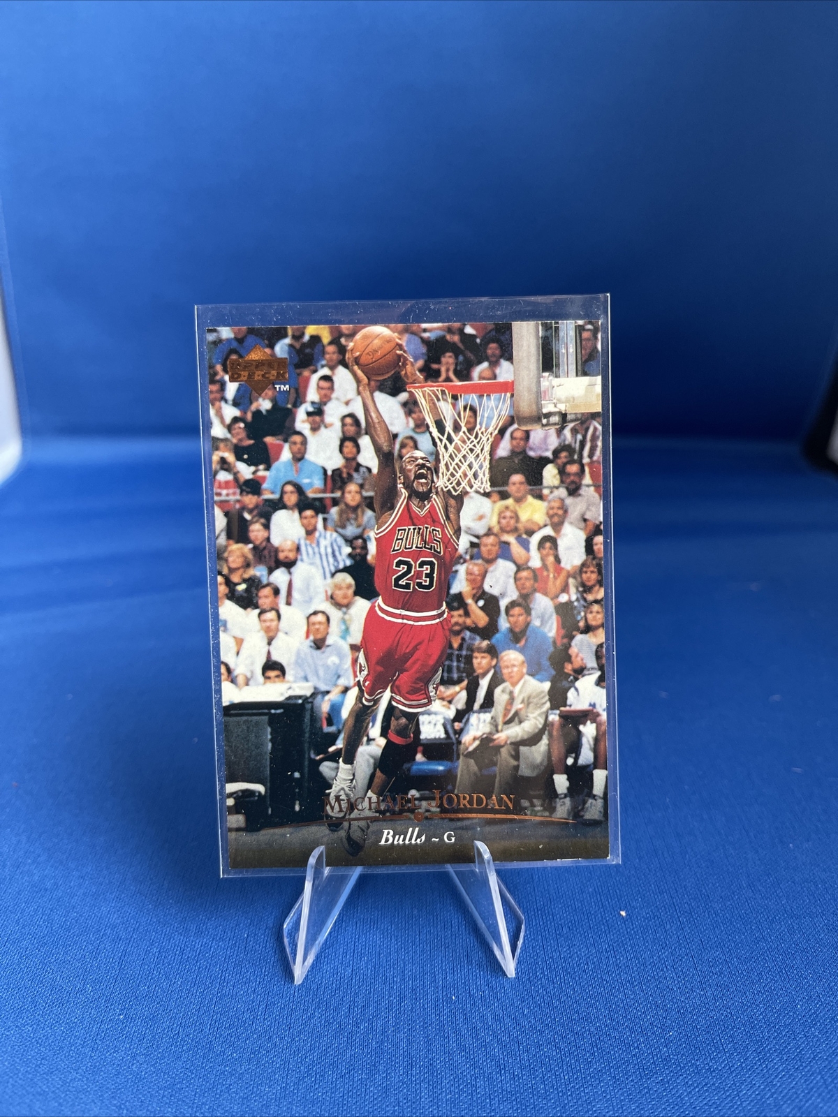 Michael Jordan 1995-96 Upper Deck #23, Bulls, HOF