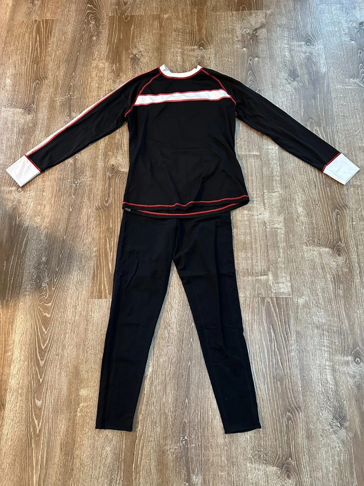 NILS Womens Skiwear Long Sleeve Active Base Layer Top and Pants Size Medium