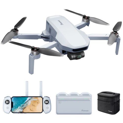 Combo usado Potensic ATOM 3 ejes cardán GPS dron Fly More 4K cámara cuadricóptero - Imagen 1 de 6