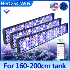 PopBloom 3PCS LED Aquarium Light Full Spectrum for 72in 180cm Marine Reef Coral