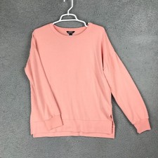 Buffalo David Bitton Womens Long Sleeve Pullover Pink Knit Sweatshirt Size S