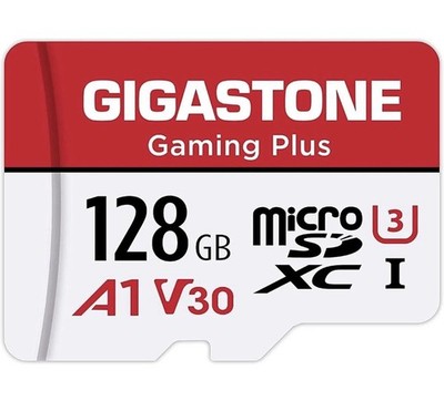 Gigastone 128GB Micro SD Card, Gaming Plus, Nintendo Switch SD card