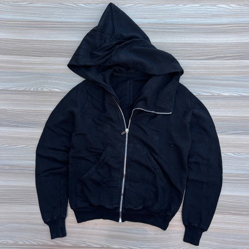 Rick Owens DRKSHDW Black Mountain Asymmetrical Zip Hoodie