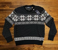 Polo Ralph Lauren Fair Isle Nordic Holi Sun Valley Cotton Cashmere Sweater Large