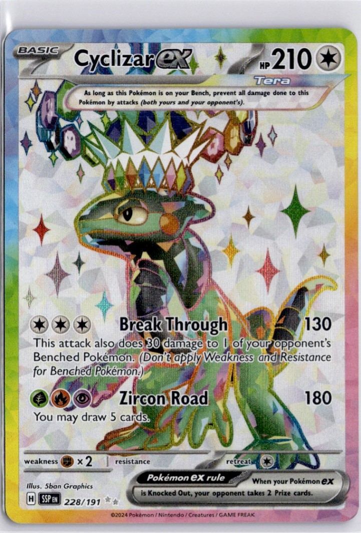 Cyclizar ex - Ultra Rare SV08: Surging Sparks 228/191 NM