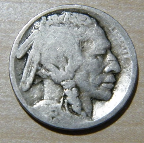 1915-S Buffalo Nickel grades Good