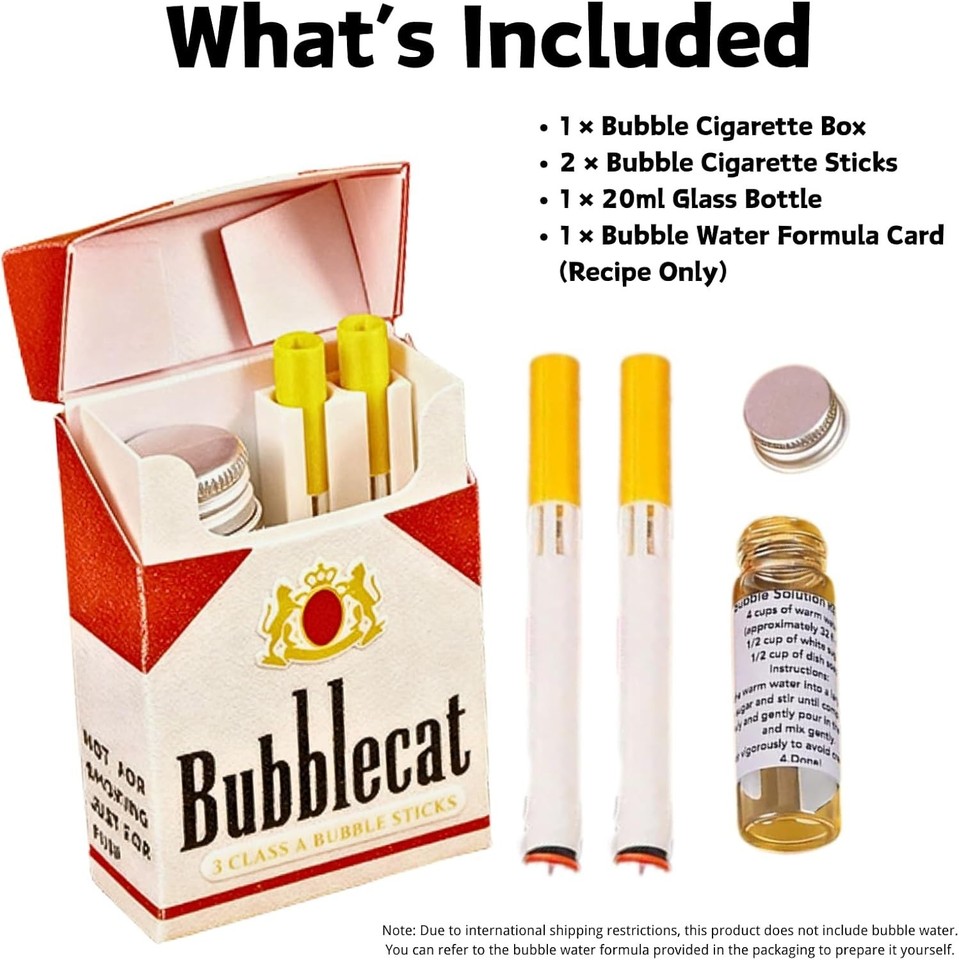 cigarette bubble blower marlboro Vinny's Stress Relief Gift Mini Bubble Stick Fun Relaxation Gift for Parties & Gifting Marlbubble Bubble Blower | TikTok