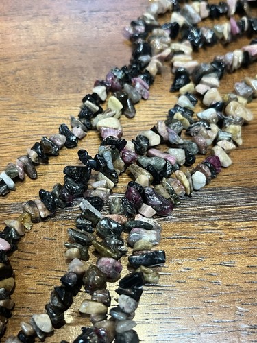 Rainbow Tourmaline Chips Bead Strand 15 Inches Gemstone Drilled 5-10mm
