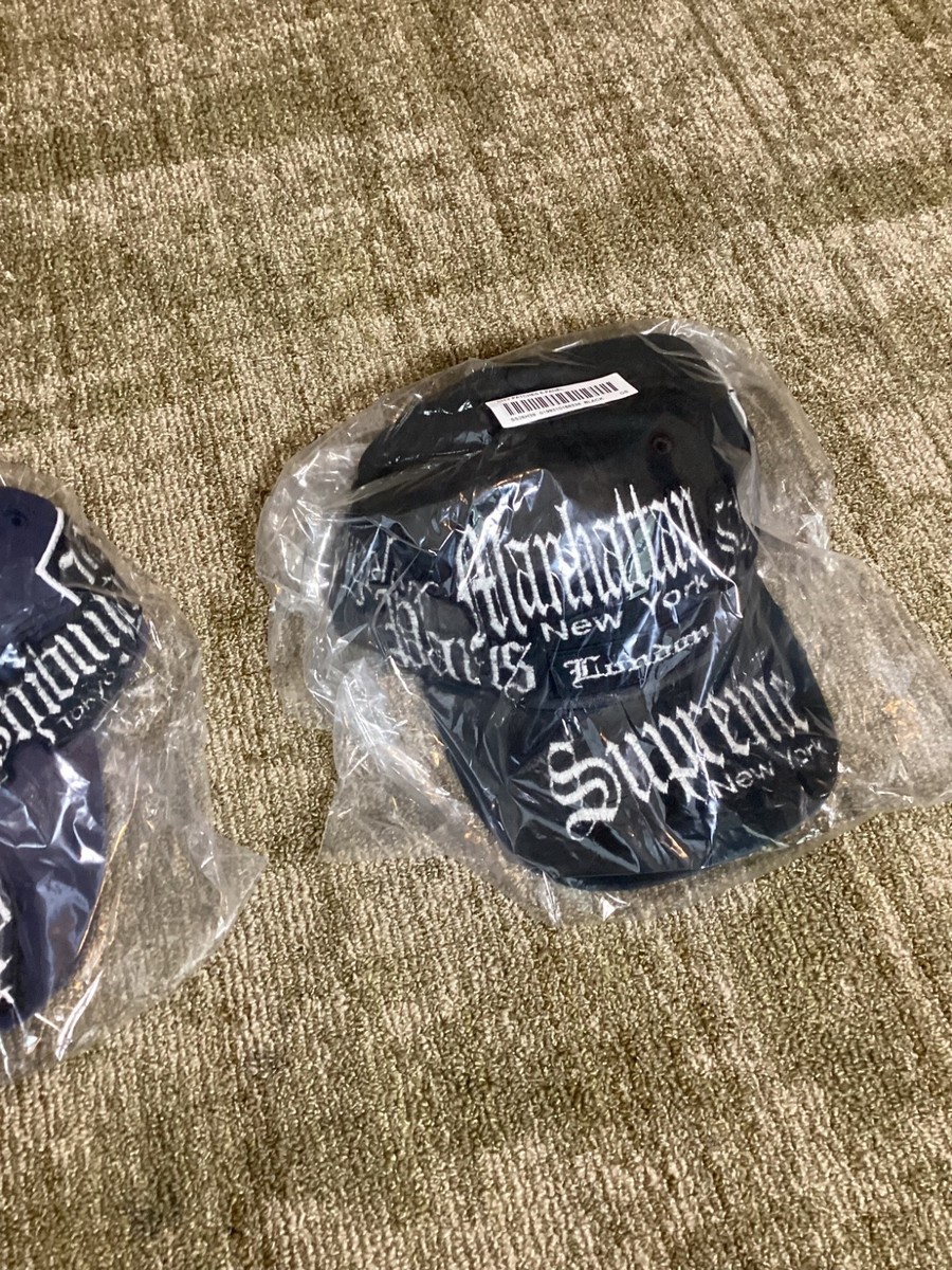 SUPREME City Patches 6-Panel Hat Cap BLACK New in Bag (SS26) | eBay