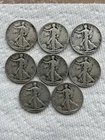 WALKING LIBERTY HALF D0|LAR LOT OF Random 5 pieces