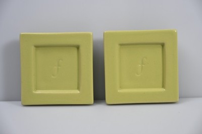 Tea Forte Keramik Teebeutelablage - 2er Set - Grün