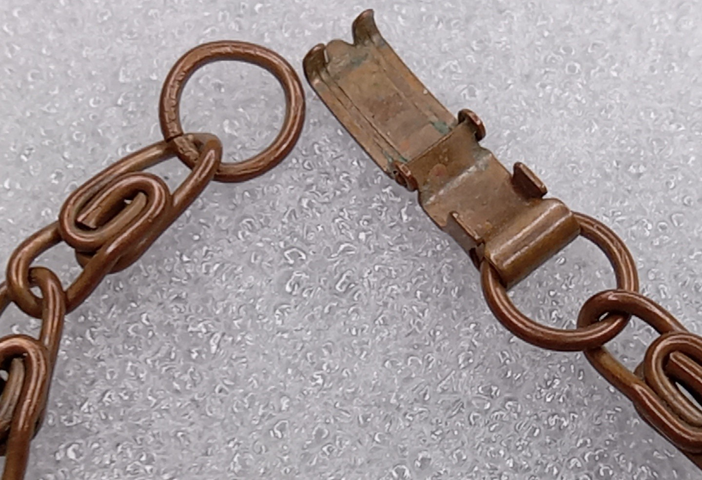 Solid Copper S Link Chain Ankle Wrist Bracelet Vi… - image 11