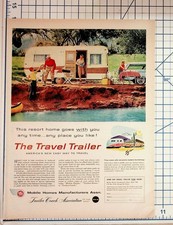 Vintage 1950s Travel Trailer Ad Mobile Homes Manufacturers Assn. Chicago Vintage 1950s Travel Trailer Ad Mobile Homes Manufacturers Assn. Chicago
