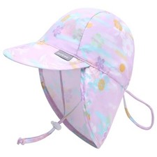 UPF 50 Baby Sun Hat with Ear and Neck Protection - Toddler Beach Hat for