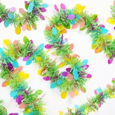 33 Ft Easter Tinsel Garland Colorful Metallic Garland Green Spring Decor New