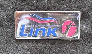 FIRST GREAT WESTERN LINK BADGE.