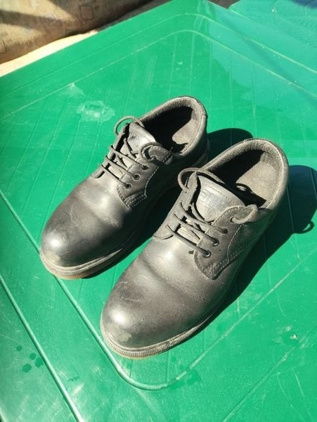 Men Dr. Martens Heels Black Leather 43 #MRML