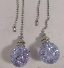 Crystal Ceiling Fan Pull Chain for Ceiling Light Fan Extension Connector 2 Pk 