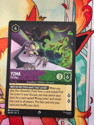 FOIL Lorcana Reign of Jafar - Yzma - On Edge - 68/204 - Super Rare