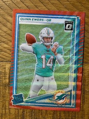 2025 Panini Donruss Quinn Ewers Optic Rated Rookie Preview Red Power (RC) #342