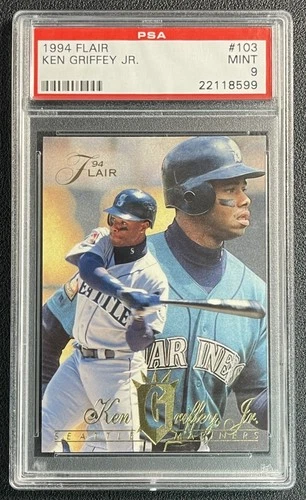 KEN GRIFFEY JR. PSA 9 1994 FLEER FLAIR BASEBALL #103 MARINERS 8599