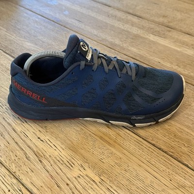 Merrell Bare Access Flex 2 J62223 Blue Gray Men s Size 9 Trail Running Shoes
