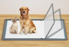 Puppy Pee Pads Holder for Dog Training Pads, Soft Potty Tray Large, Gray 