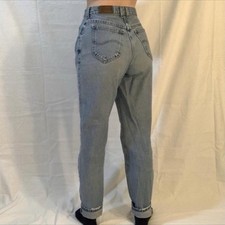 Vintage 80s/90s Lee Mom Jeans Waist 26 High Rise Tapered Fit