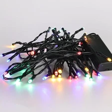 Battery Operated Christmas Lights - 2 Pack Total 16Ft 50Leds Battery String Ligh