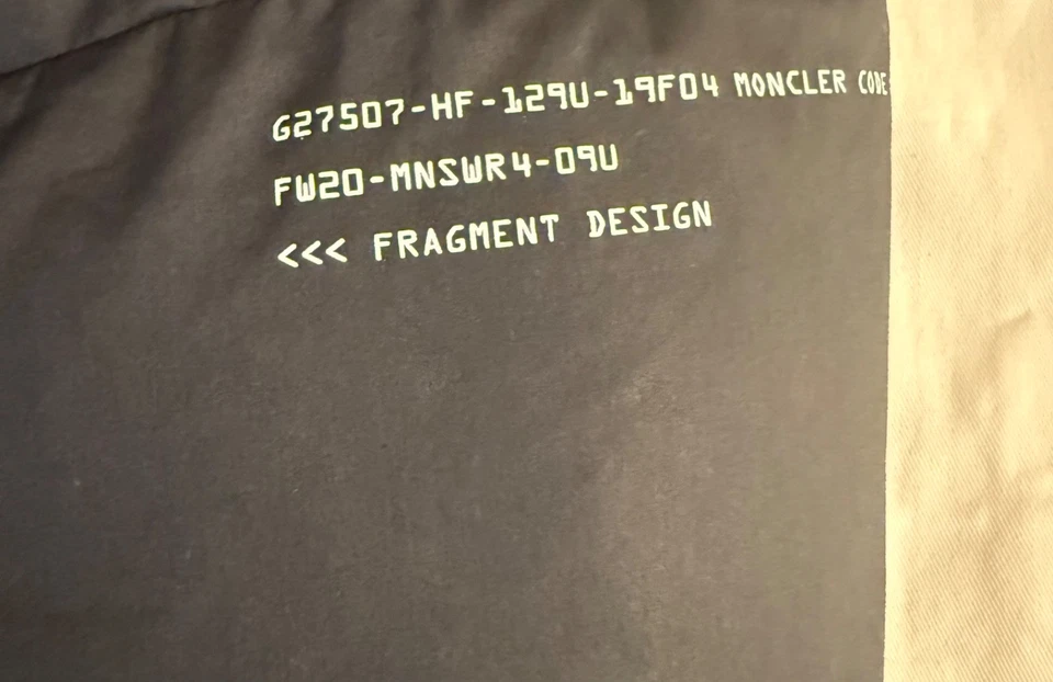 MONCLER X FRGMT DOWN COAT FUJIWARA TRAVIS, RARE, SUPER WARM, SZ /L, +$2.5K - Image 3 of 4